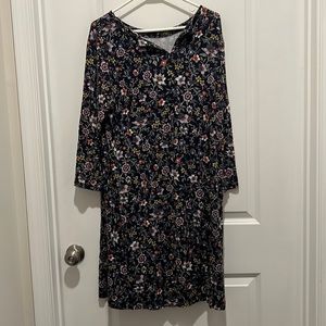 Loft Floral Cottagecore Midi Dress Women’s Size XL